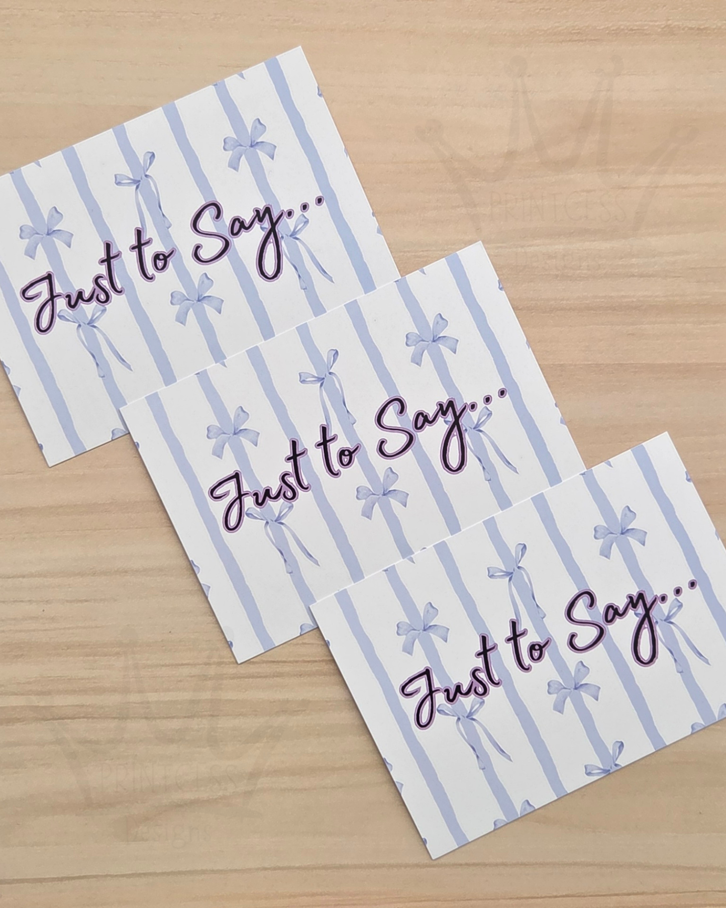 'Just to Say' Notecards