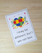 'May be different' Autism A5 Print