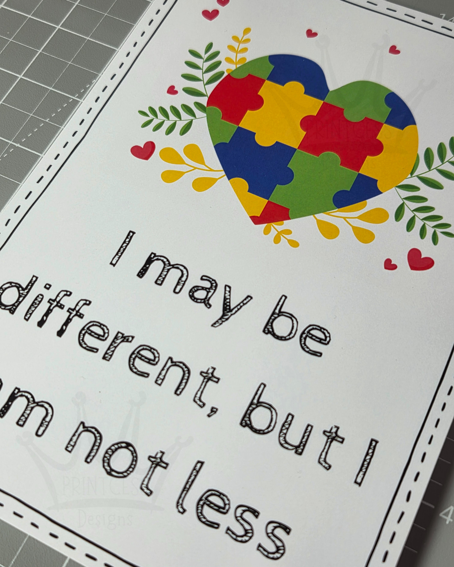 'May be different' Autism A5 Print
