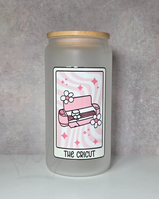 'Pink Cricut' 16oz Libby Glass