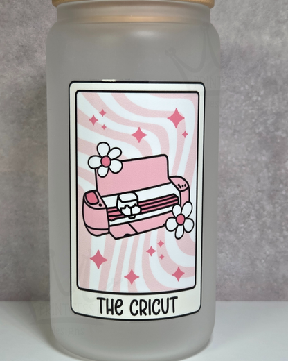 'Pink Cricut' 16oz Libby Glass