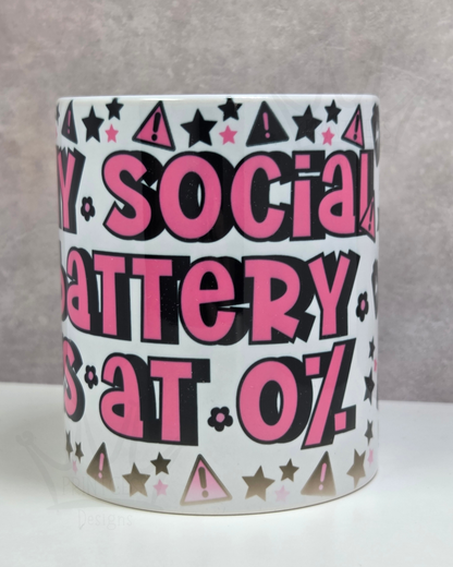 IMPERFECT: 'Social Battery' Mug
