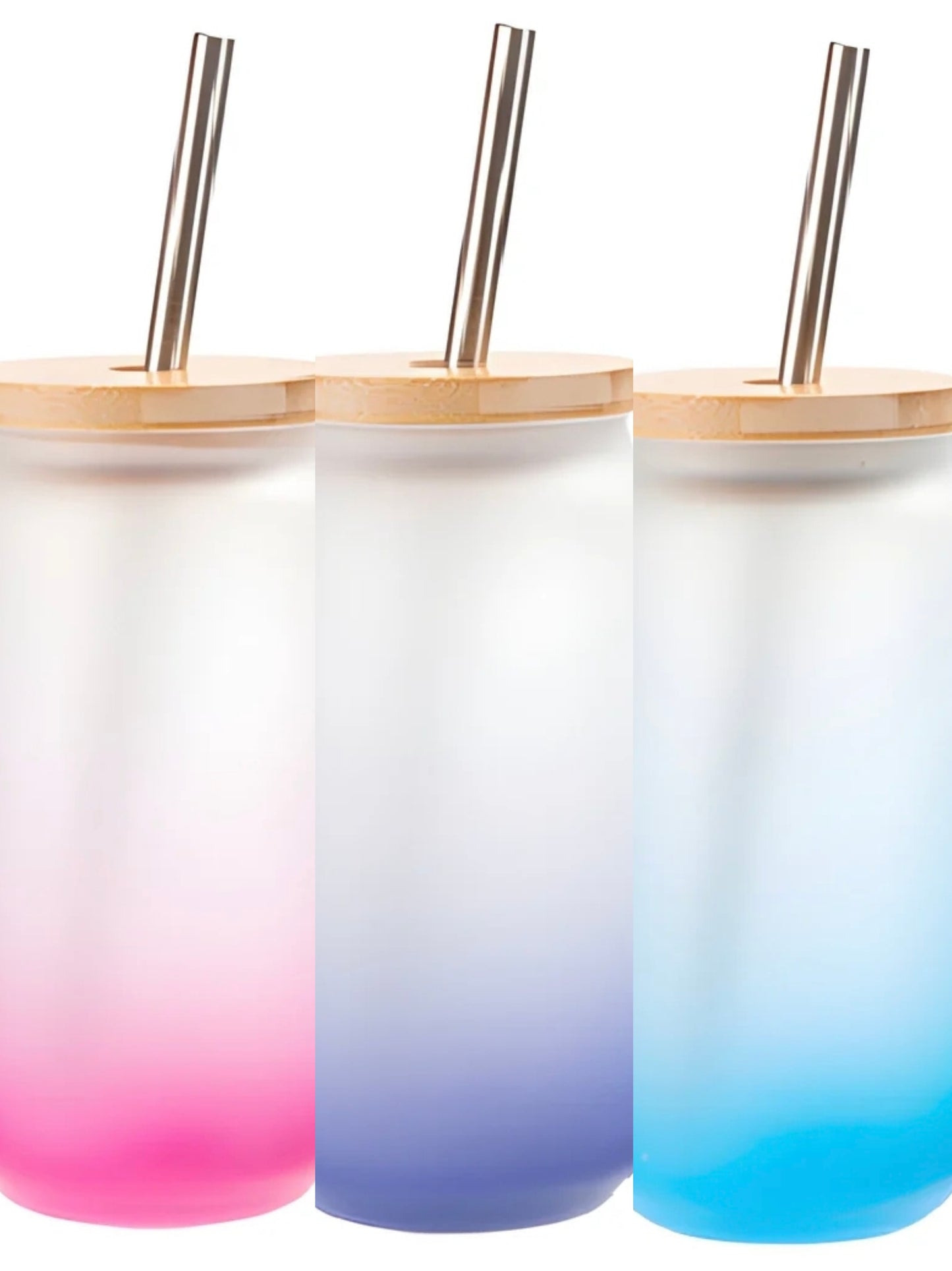 Ombre Glass Libby Cups x5
