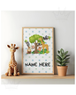 Personalised Jungle Animals Print - A4