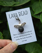 Lava Bead Clip-on Keyring Charm