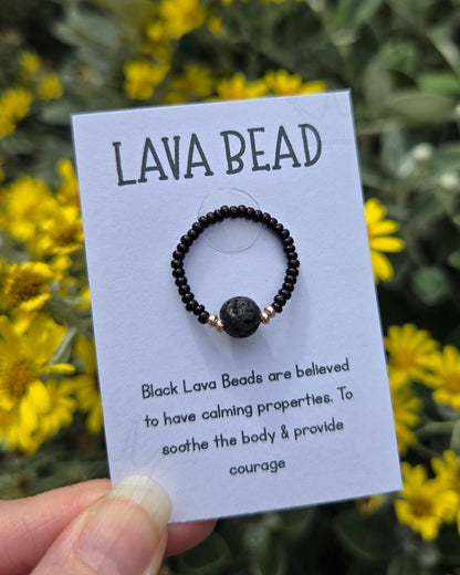 Lava Bead Ring