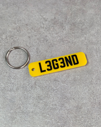 'Legend' Reg-Plate Keyring