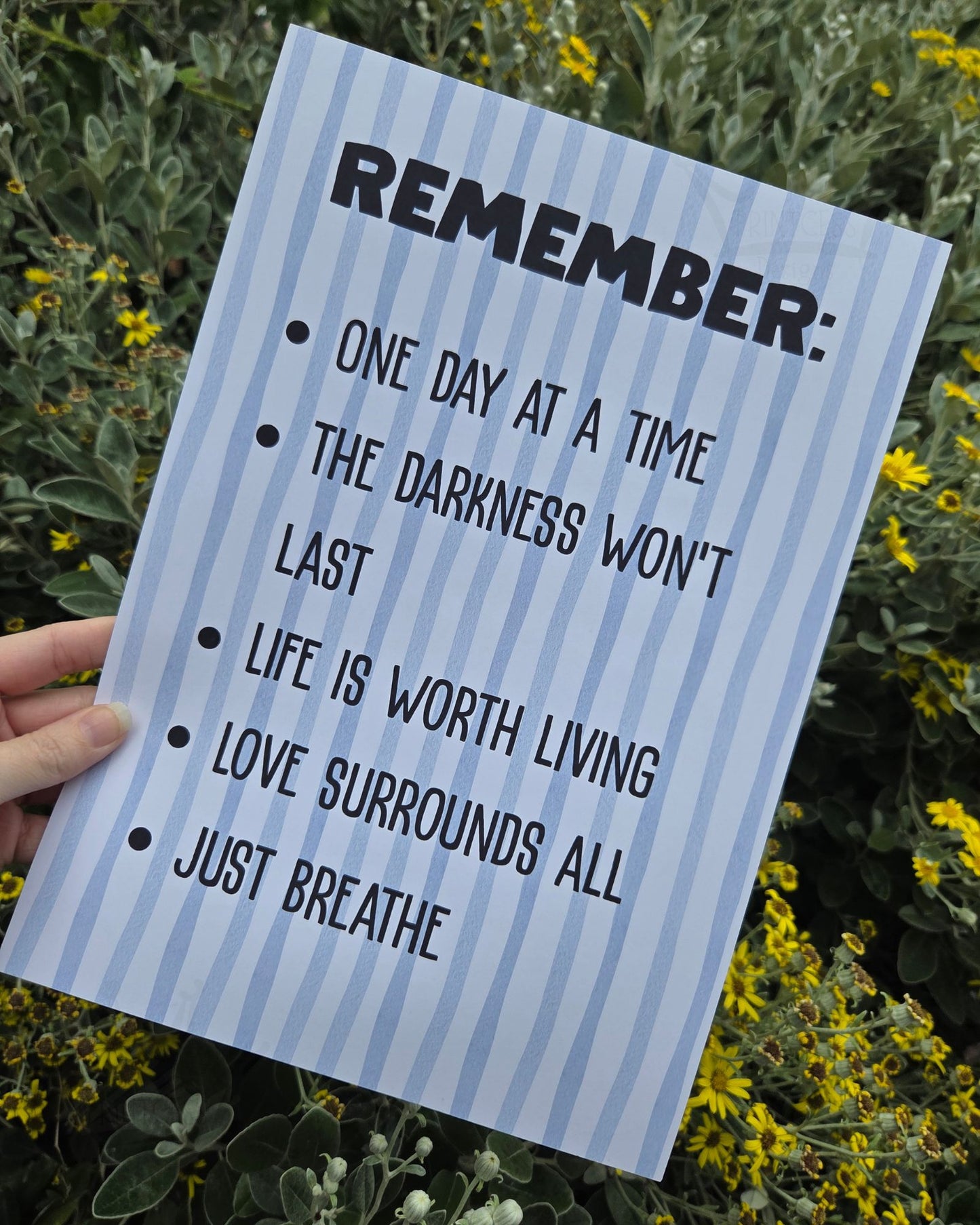 Mental Health Quotes - A4 Print