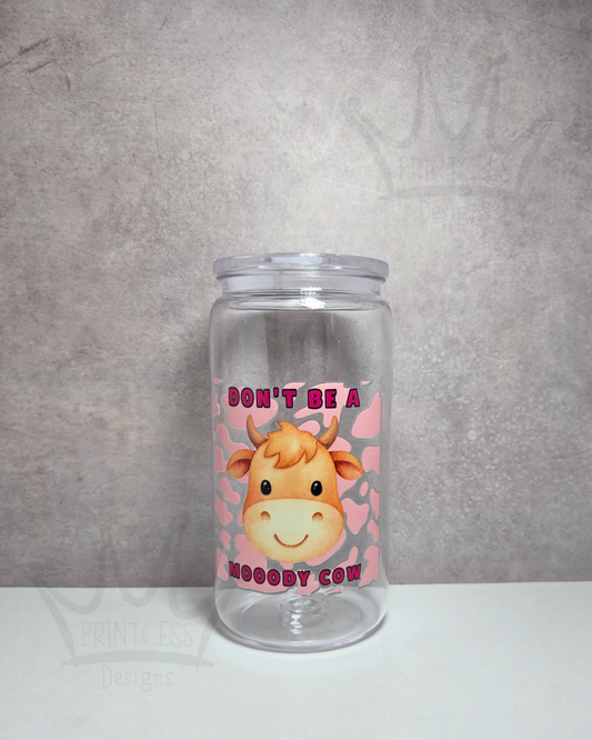 'Moody Cow' Plastic Libby