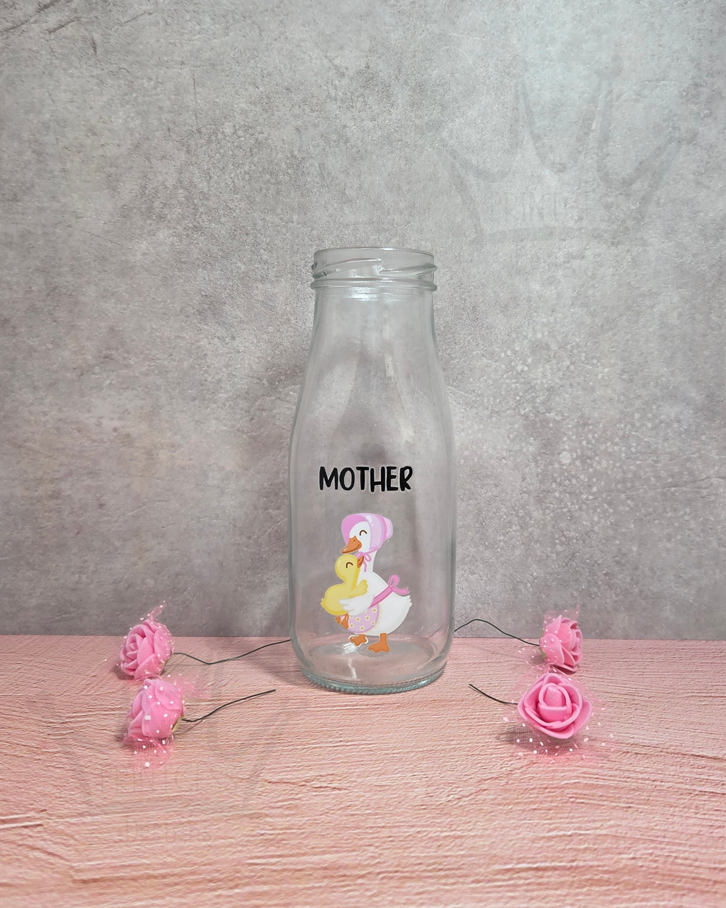 'Mother' Clear Glass Bottle