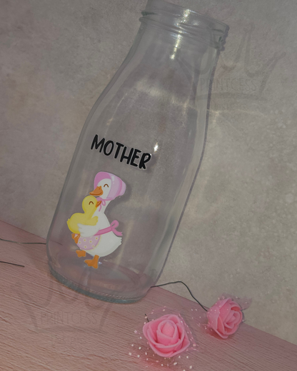 'Mother' Clear Glass Bottle