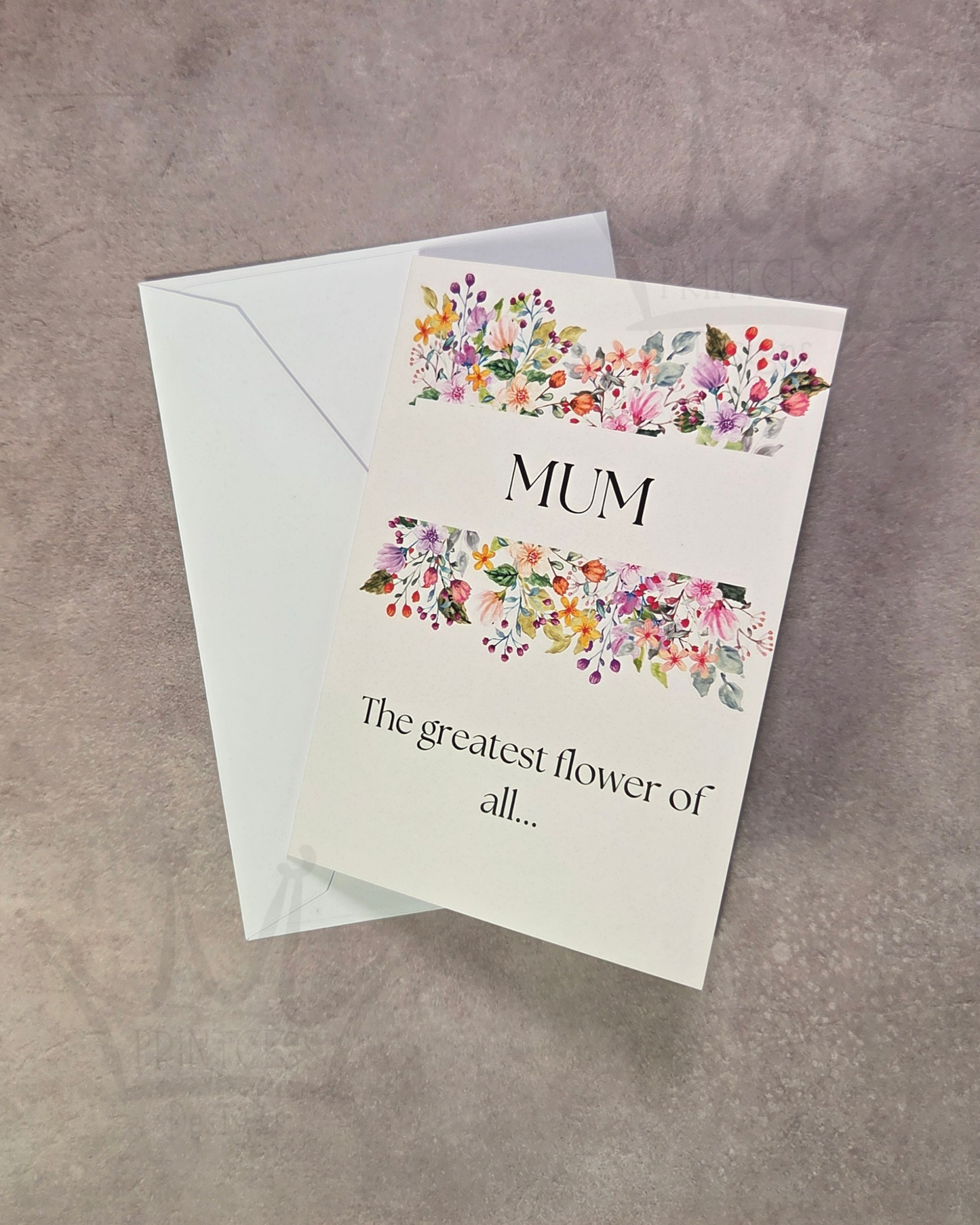 'Mum, greatest Flower' Greeting Card