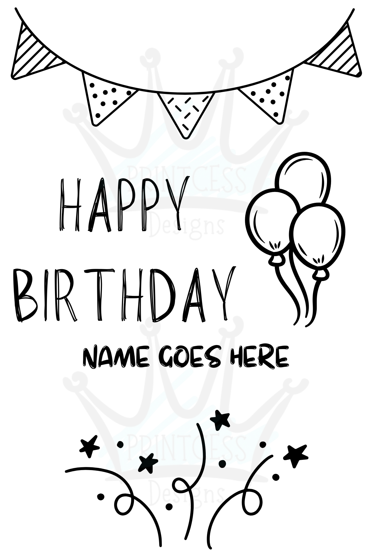 Personalised Birthday Label