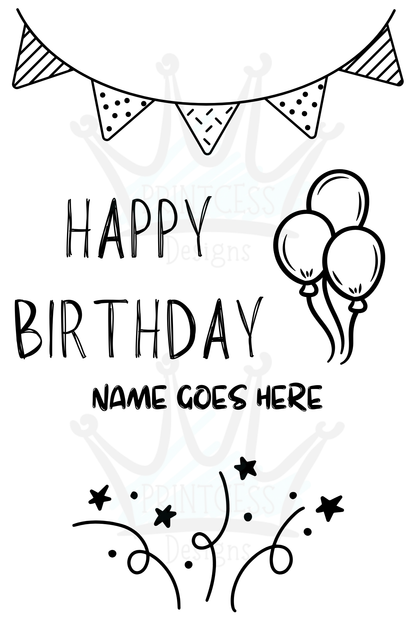 Personalised Birthday Label