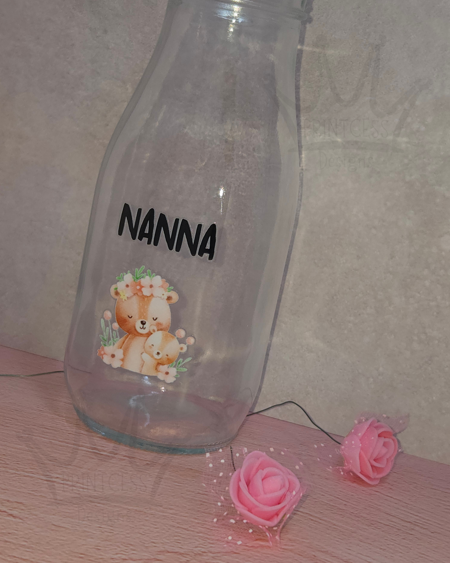 'Nanna' Clear Glass Bottle
