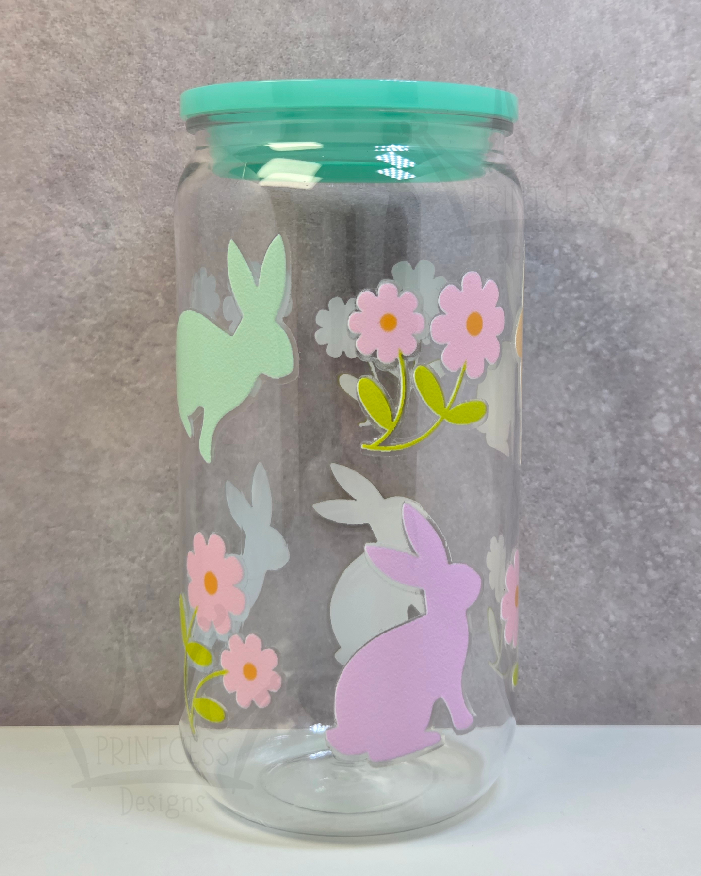 'Easter Pastel Bunny' Plastic Libby