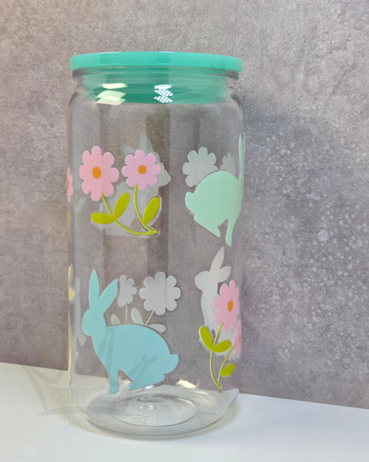 'Easter Pastel Bunny' Plastic Libby