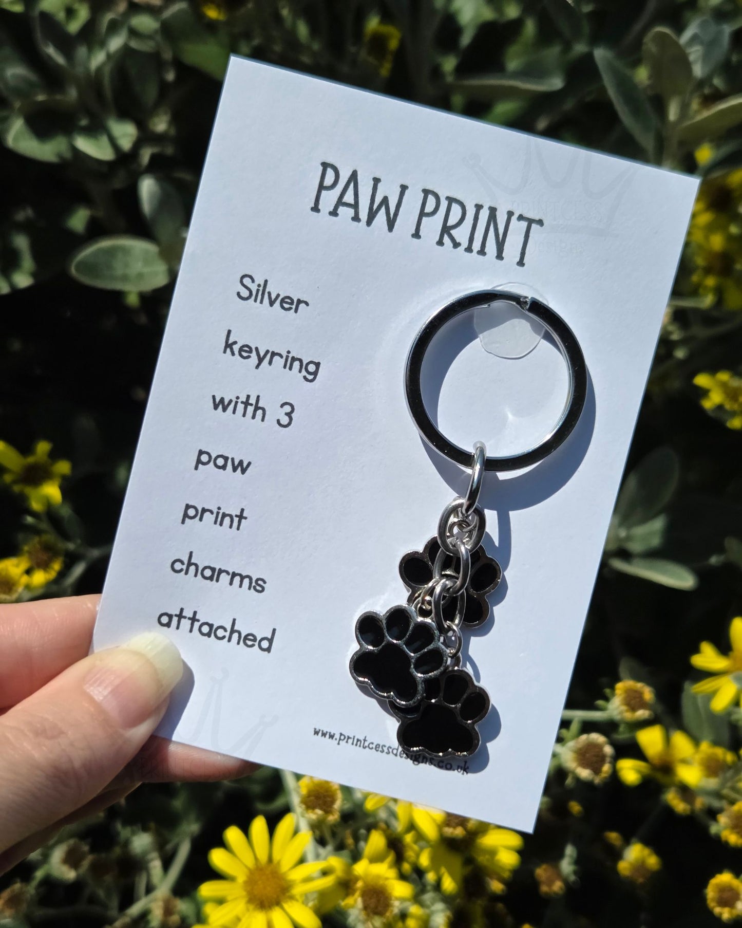 Paw Print Keyring
