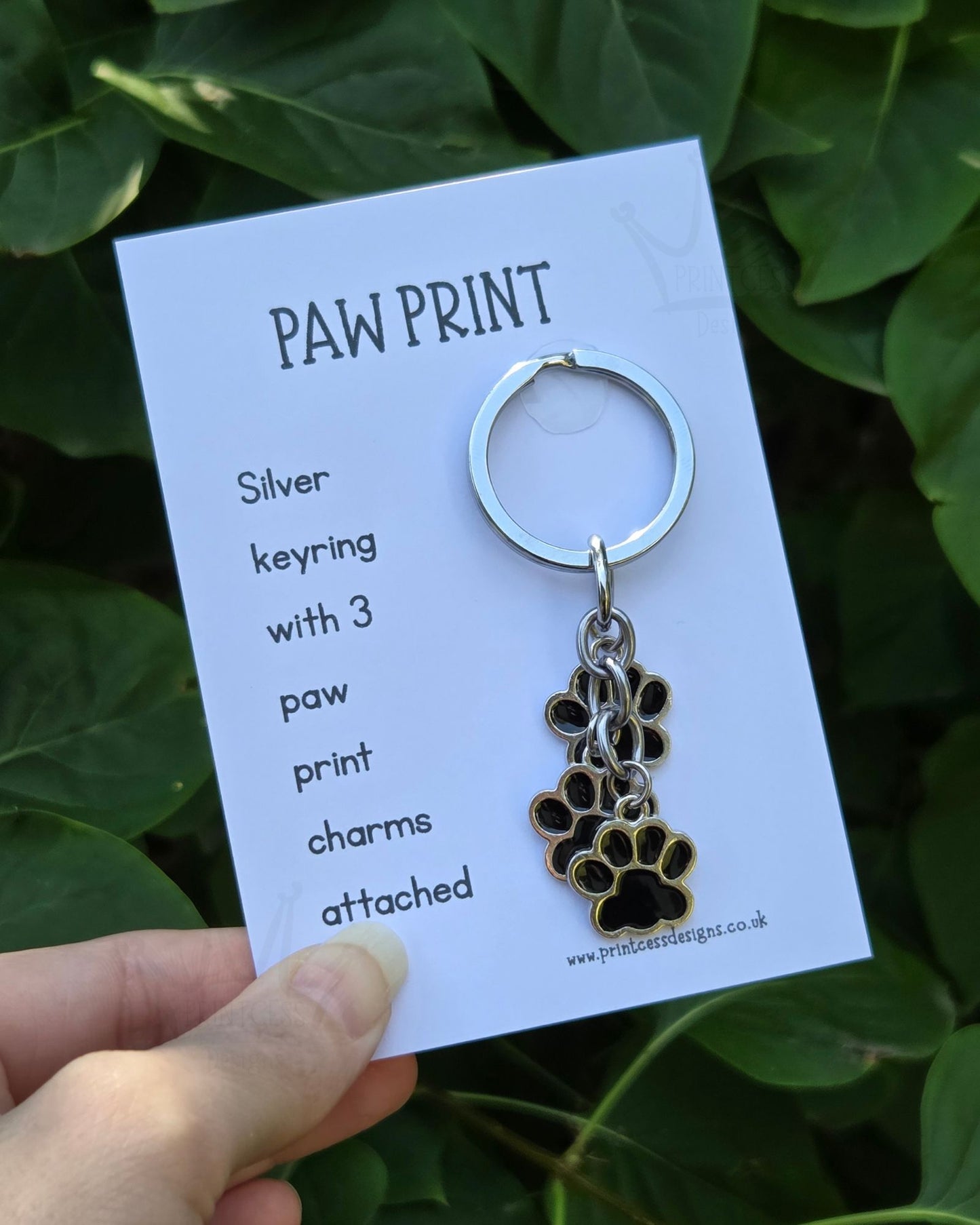 Paw Print Keyring