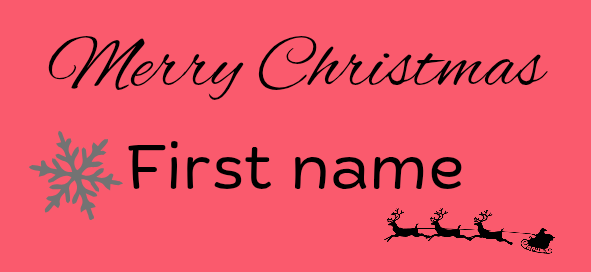 PERSONALISED Christmas Labels (5pk)
