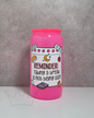 'Taking a Break' Glass Libby - Neon Pink