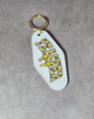 'Teacher' Keyring (white)