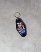 'Too Glam' Keyring (black)