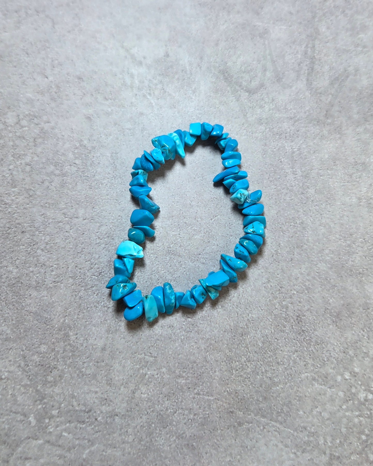 Blue Turquoise Crystal Chip Bracelet