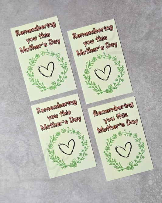 Yellow Remembering Mother's Day - Mini Keepsake Print