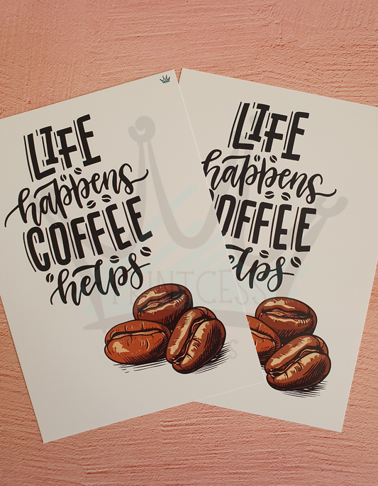 Life Coffee A5 Print