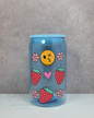 'Emoji Strawberry' - Blue Plastic Libby Cup