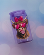 'Pink Bow Highland Cow' - Purple Plastic Libby Cup