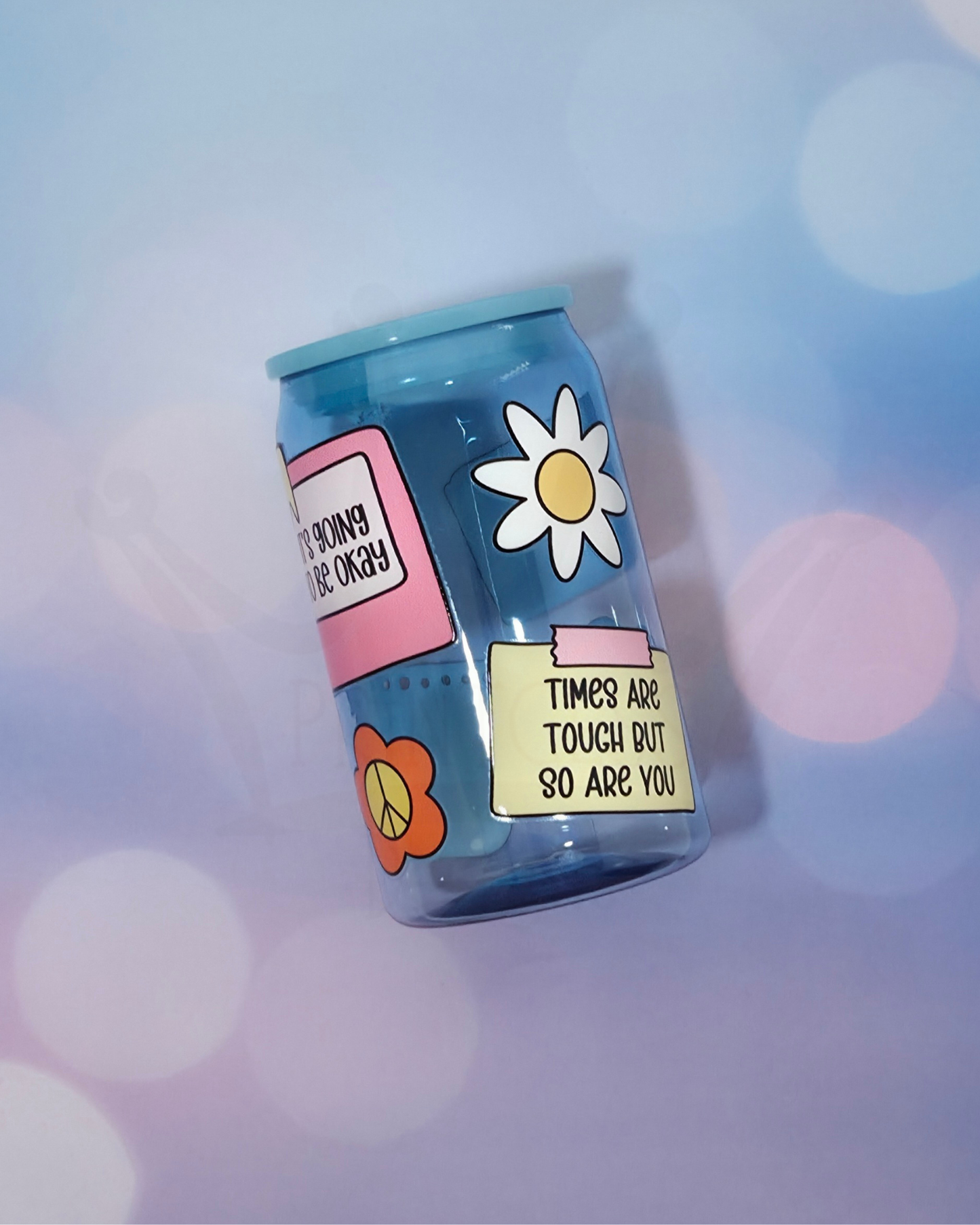 'Pastel Reminders' - Blue Plastic Libby Cup