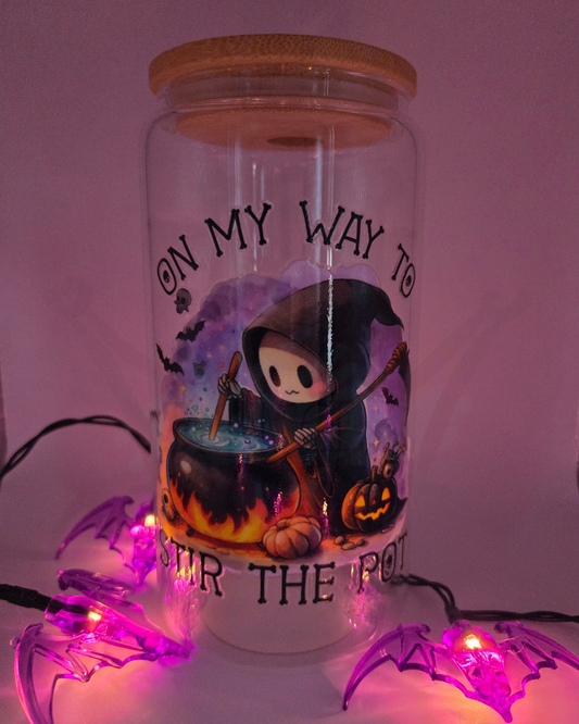 'Stir the Pot' 16oz Libby Glass