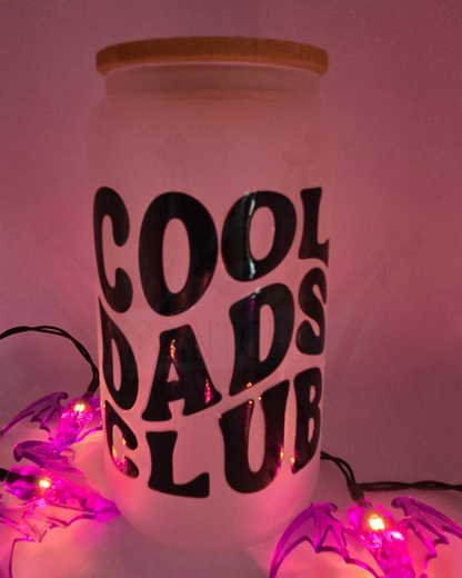 'Cool Dad's Club' 16oz Libby Glass