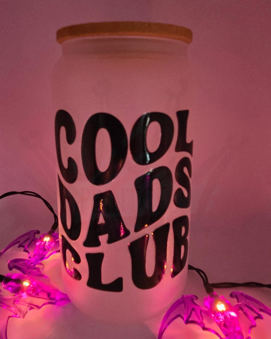 'Cool Dad's Club' 16oz Libby Glass