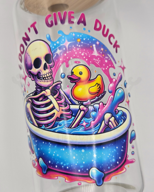 'I Don't Give A' 16oz Libby Glass